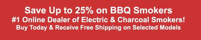 BBQ Smokers 25% Off